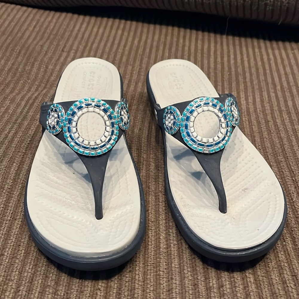 Crocs gemstone flip flop